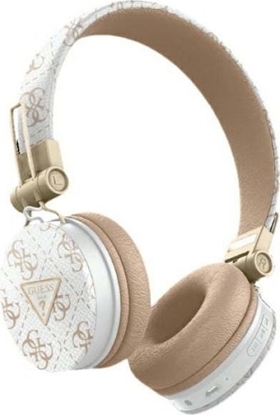 Picture of Suchawki Guess Guess Bluetooth ENC GUBH70E4PTMH on-ear headphones white 4G Triangle Round Shape