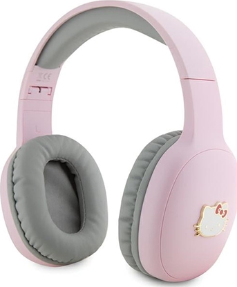 Attēls no Suchawki HelloKitty Hello Kitty suchawki nauszne Bluetooth HKBHA1BKHLMP róowe/pink Metal Logo