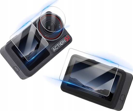 Изображение SunnyLife Osona Ochronna Ochrona na 2x Ekran + Obiektyw 3w1 do DJI OSMO ACTION 5 PRO / OA5-BHM883