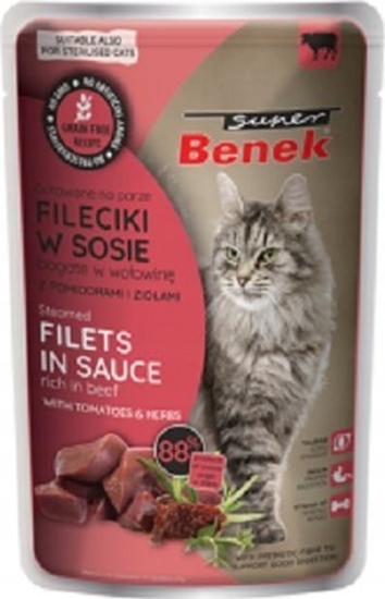 Изображение CERTECH SUPER BENEK SASZ.KOT 85g FILETY W SOSIE Z WOOWIN, pomidory, zioa /28