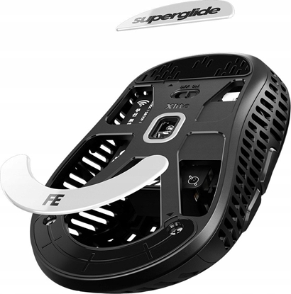 Attēls no Superglide Glass Skates Pulsar Xlite White (Balti) Pakaitiniai Mouse feet