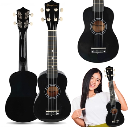 Picture of SUPRIMO UK21 BK ukulele sopranowe 21"" czarne drewn