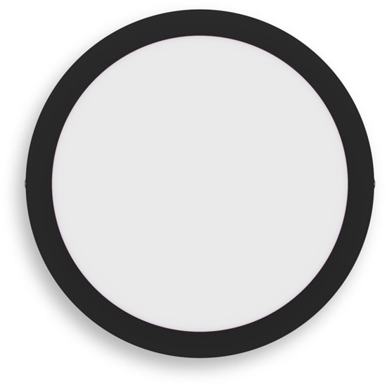 Picture of Surface LED panel PHILIPS MAGNEOS, 12W, 2700K, 1150lm, round f., black color, o21xh2.8cm