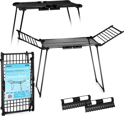 Picture of Suszarka na pranie Massido Suszarka na pranie stojca rozkadana Debora czarna 19 mb