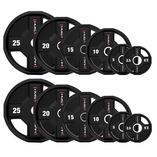 Picture of Svara disku komplekts TPC SET OLYMPIC POLYURETHANE PLATES 2 x 2.5 - 25 KG CPU  - 155KG HMS