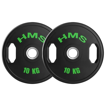 Attēls no Svaru diski TOG10 RUBBERIZING OLIMPIC PLATE 2 x 10 KG HMS