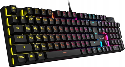 Attēls no Klaviatūra SVEN Backlight mechanical USB blue switches, LED, 104k