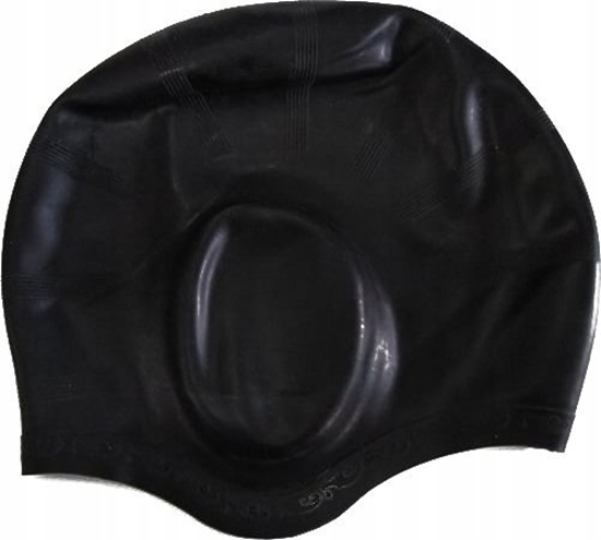 Picture of Swimming cap silicone BECO 7530 0 black long hair