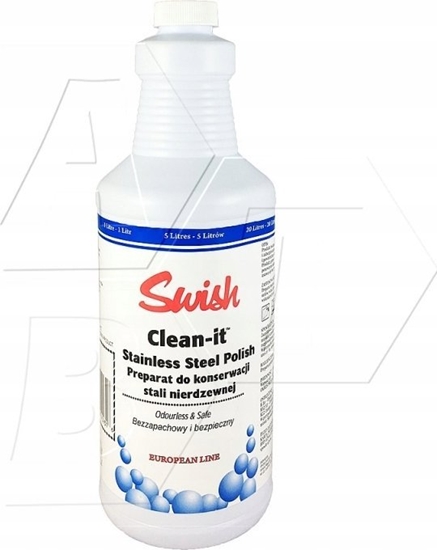 Picture of Swish STAINLESS STEEL POLISH clean-it - 1L, rodek nabyszczajcy oraz konserwujcy powierzchnie z stali nierdzewnej na bazie olejku, bezzapachowy