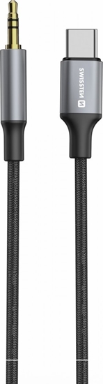Picture of Swissten Audio Adapter Textile USB-C - 3.5mm Jack Cable 1.5m