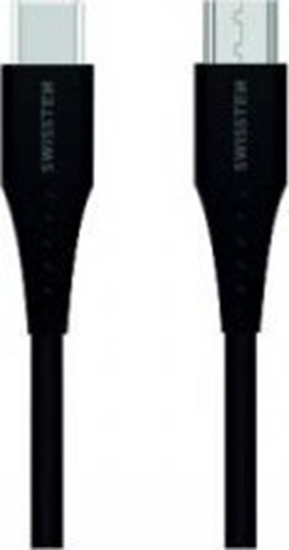 Picture of Kabel USB Swissten USB-C - microUSB 1 m Czarny (8595217471894)