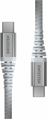 Attēls no Kabel USB Swissten USB-C - USB-C 1.5 m Szary (8595217487765)