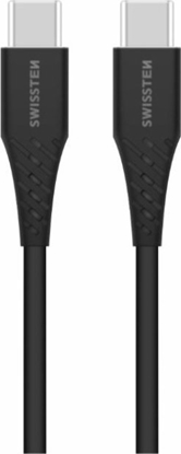 Attēls no Kabel USB Swissten USB-C - USB-C 2.5 m Czarny (8595217487116)