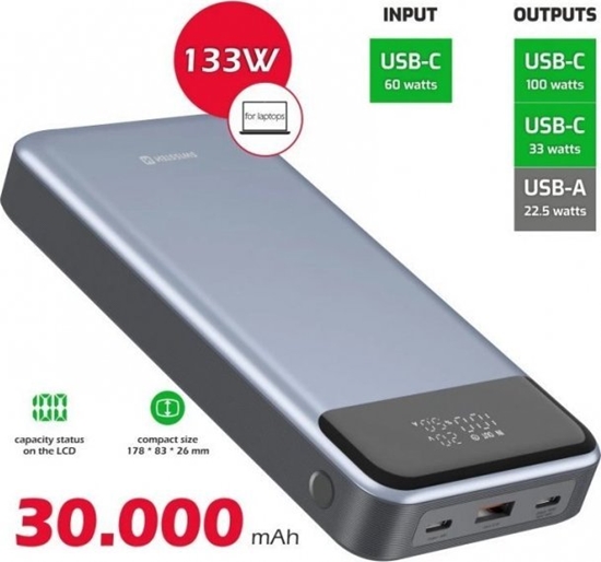 Picture of Swissten Power Bank 133W 30000 mAh