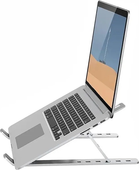 Picture of Swissten Swissten Aluminum Pad for Laptop from 10 - 15" Gray