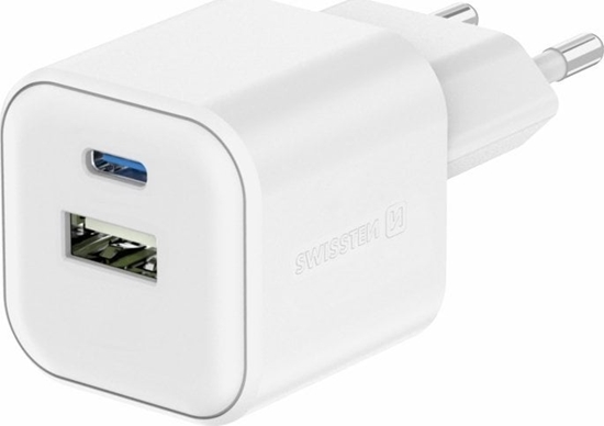 Picture of Swissten Travel Charger 12W USB-C / USB-A