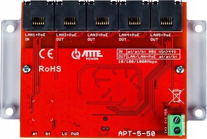 Picture of Switch Atte SWITCH POE / EXTENDER APT-5-50 5-PORTOWY ATTE