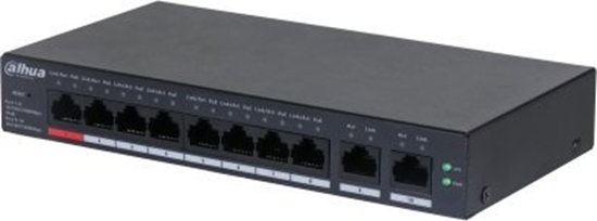 Изображение Switch Dahua Technology DAHUA Switch||CS4010-8GT-110|Type L2|Desktop/pedestal|8x10Base-T / 100Base-TX / 1000Base-T|PoE ports 8|DH-CS4010-8GT-110