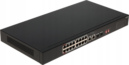 Изображение Switch Dahua Technology Switch niezarzdzalny Dahua S3218-16ET-135 16x10/100M 2x10/100/1000M PoE 2xSFP Combo