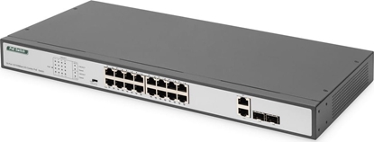 Picture of Switch Digitus Digitus 16 Port Fast Ethernet PoE Switch, 19 Inch, Unmanaged, 2 Uplinks