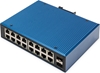 Picture of Digitus 16 port Gigabit Ethernet network switch, industrial, unmanaged, 2 SFP uplink