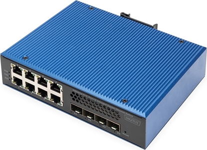 Изображение Digitus Industrial 8 + 4 10G uplink port L3 managed Gigabit Ethernet switch