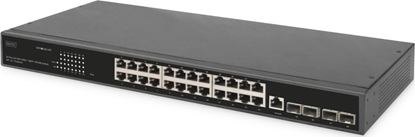 Picture of Digitus 24 Port 10/100/1000 + 4SFP+ UPLINK Switch, 19\", L2+ Features