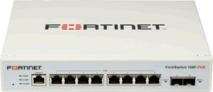 Изображение Switch Fortinet FORTINET FS-108F L2 Switch - 8 x GE RJ45 jungtys 2 x GE SFP Fanless 12V/3A power adapter of input voltage 100