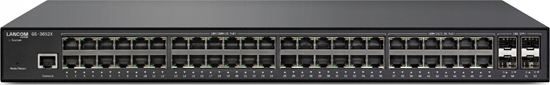 Picture of Switch LANCOM Systems Managed L3-Lite Multi-Gig PoE+802.3at Switch, 36x 1GE PoE+ / 12x 2,5GE PoE+ / 4x 10G SFP+ Ports, 212 GBit/s Durchsatz, IEEE 802.3az, IPv6/IPv4, 4.000 aktive VLANS, QoS, 802.1X, TACACS+, landerspez. Kabel erhaltlich