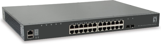 Picture of Level One LevelOne GTL-2881 tīkla pārslēgs Vadīts L3 Gigabit Ethernet (10/100/1000) Pelēks