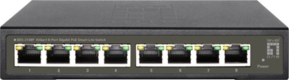 Picture of Level One LevelOne GES-2108P tīkla pārslēgs Vadīts L2 Gigabit Ethernet (10/100/1000) Power over Ethernet (PoE) Melns