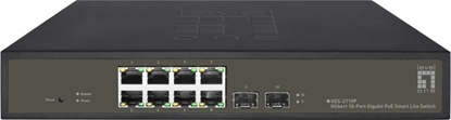 Picture of Level One LevelOne GES-2110P tīkla pārslēgs Vadīts L2 Gigabit Ethernet (10/100/1000) Power over Ethernet (PoE) Melns