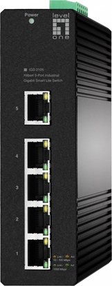 Picture of Level One LevelOne IGS-2105 tīkla pārslēgs Vadīts L2 Gigabit Ethernet (10/100/1000) Melns