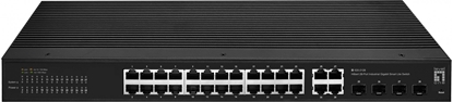 Picture of Level One LevelOne IGS-2128 tīkla pārslēgs Vadīts L2 Gigabit Ethernet (10/100/1000) Melns