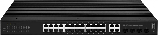 Picture of Level One LevelOne IGS-2128 tīkla pārslēgs Vadīts L2 Gigabit Ethernet (10/100/1000) Melns