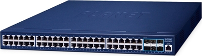 Picture of Switch Planet PLANET GS-6311-48T6X Layer 3 48-Port 10/100/1000T + 6-Port 10G SFP+ Managed Ethernet Switch (hardware-based Layer 3 RIPv1/v2, OSPFv2 dynamic routing, supports ERPS Ring) (GS-6311-48T6X) Zarzdzany L3 Gigabit Ethernet (10/100/1000) Niebieski