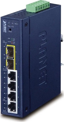 Picture of Switch Planet PLANET Industrial L2/L4 4-Port Zarzdzany L2/L4 Gigabit Ethernet (10/100/1000) Niebieski