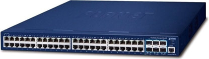 Picture of Switch Planet PLANET SGS-6310-48T6X cza sieciowe Zarzdzany L3 Gigabit Ethernet (10/100/1000) 1U Niebieski