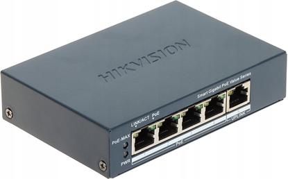 Picture of SWITCH POE DS-3E1505P-EI/M 4-PORTOWY Hikvision