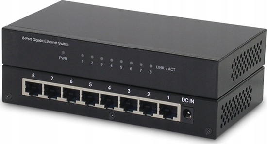 Picture of Roline Gigabit Ethernet Switch, 8x RJ-45, unmanaged