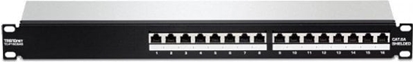 Attēls no Trendnet Patchpanel 16-Port Cat6A ungeschirmt (10" wide)