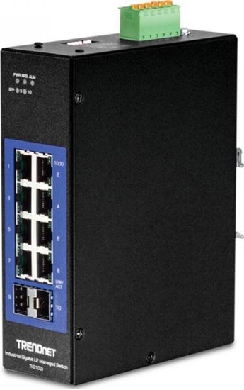 Picture of Trendnet Industrie Switch 10 Port Gbit L2 Managed DIN-Rail