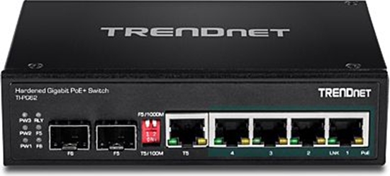 Picture of Trendnet Industrie Switch 6 Port Gbit PoE+ Metall