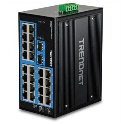 Picture of Trendnet 26-Port Hardened Industrial Gigabit DIN-Rail Switch