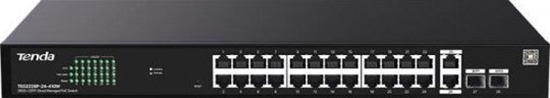 Picture of Switch zarzdzalny Tenda TEG2228P-24-410W 26x1GbE + 2SFP PoE 410W