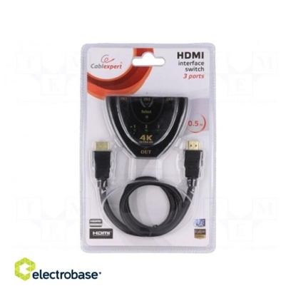 Attēls no Switch; HDCP,HDMI 1.4; black; Features: works with 4K, UHD