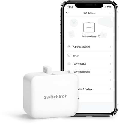 Изображение SwitchBot Bot Smart Switch Toggle   Smarter Schalter weiß