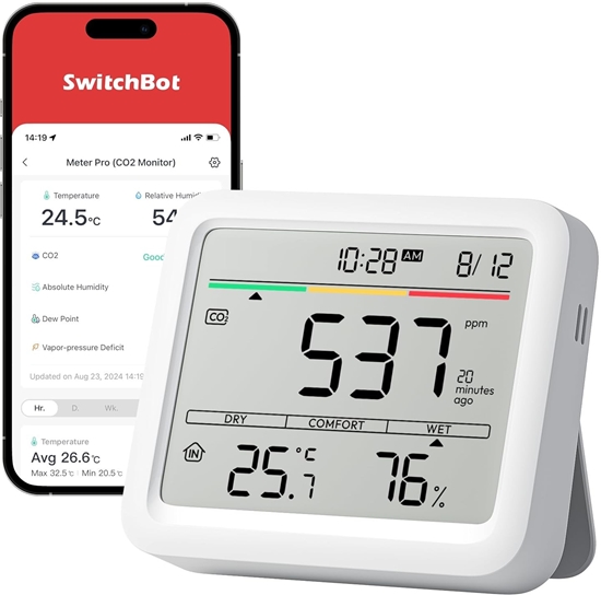 Изображение SwitchBot Meter Pro Miernik CO2 Inteligentna stacja pogodowa