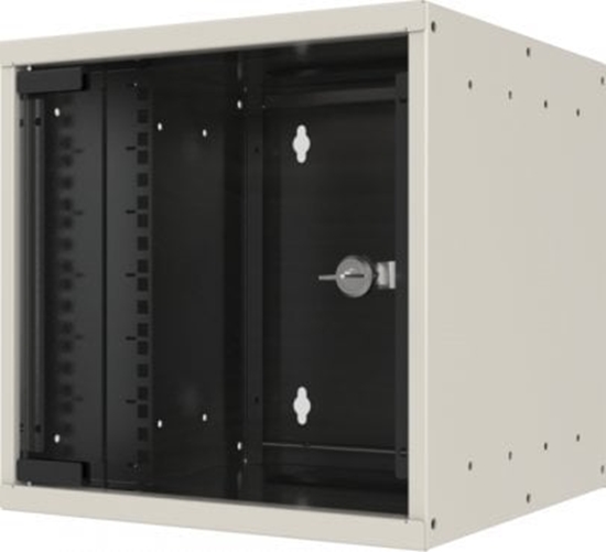 Picture of Szafa EFB 25,4cm 10Zoll 6HE Wandgeh�use Tiefe 300 mm 1-teilig vormontiert RAL9010