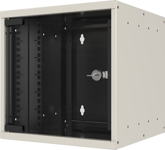 Picture of Szafa EFB EFB 25,4cm 10Zoll 9HE Wandgeh�use Tiefe 300 mm 1-teilig vormontiert RAL9010